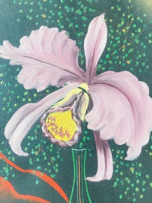 Niet of onleesbaar gesigneerd - Stilleven met Orchidee kopen? Bied vanaf 1!