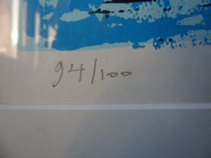 Hans Wap - Zeefdruk. Titel, "Cargo". kopen? Bied vanaf 45!