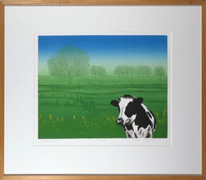 Hans Heijman - Kleurenets, Polderland II - Ingelijst kopen? Bied vanaf 50!