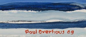 Paul Overhaus - Olieverf op board, Waddenzee - Ingelijst kopen? Bied vanaf 1!