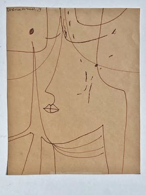 Theo van der Nahmer - Geabstraheerd vrouwenhoofd kopen? Bied vanaf 20!