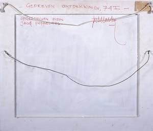 Jack Harden - Gemengde techniek op board, Gedreven ontdekking - Ingelijst kopen? Bied vanaf 1!