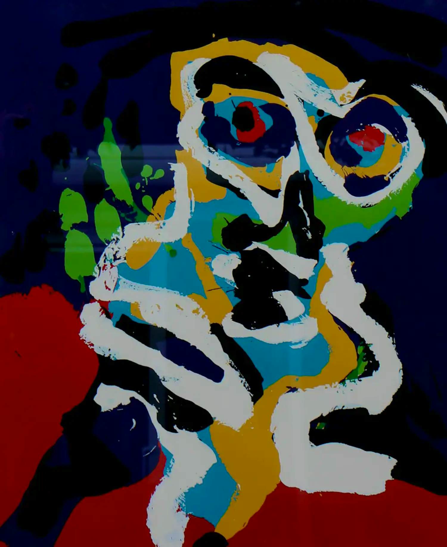 Karel Appel - Ingelijste zeefdruk: A summer evenings slumber - 1977 kopen? Bied vanaf 1500!