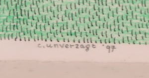 Carin Unverzagt - Gemengde techniek op papier, Zonder titel - Ingelijst kopen? Bied vanaf 1!