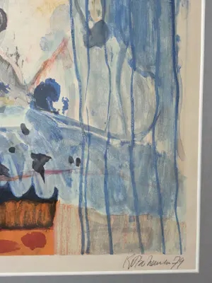 Kees van Bohemen - Vrouw tussen de gordijnen. kopen? Bied vanaf 199!