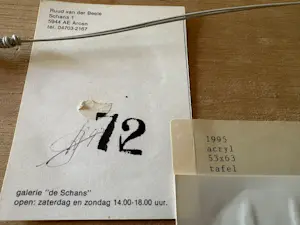 AcheterRuud van der Beele - Drieluik ‘Tafel’? Enchérissez de 200!