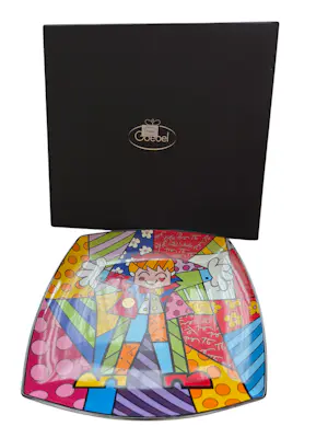 Romero Britto - 'Hug Too' Wall Platter kopen? Bied vanaf 69!