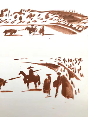 Pablo Picasso - Litho - 1959 - Uit serie: "Toros y Toreros" - Oplage 150 ex. - Perfecte conditie kopen? Bied vanaf 110!