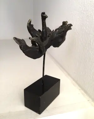 Bernadette Leijdekkers - Sculptuur “ WILDE ZWANEN “. Gesigneerd kopen? Bied vanaf 1!