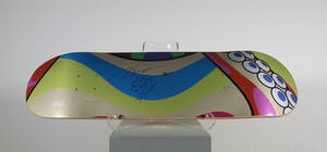Takashi Murakami - Gemengde techniek, Limited edition skatedeck met bloementekening en signatuur kopen? Bied vanaf 1!