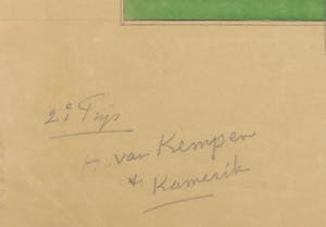 Niet of onleesbaar gesigneerd - Gouache en potlood, Lot van zes ontwerptekeningen kopen? Bied vanaf 1!