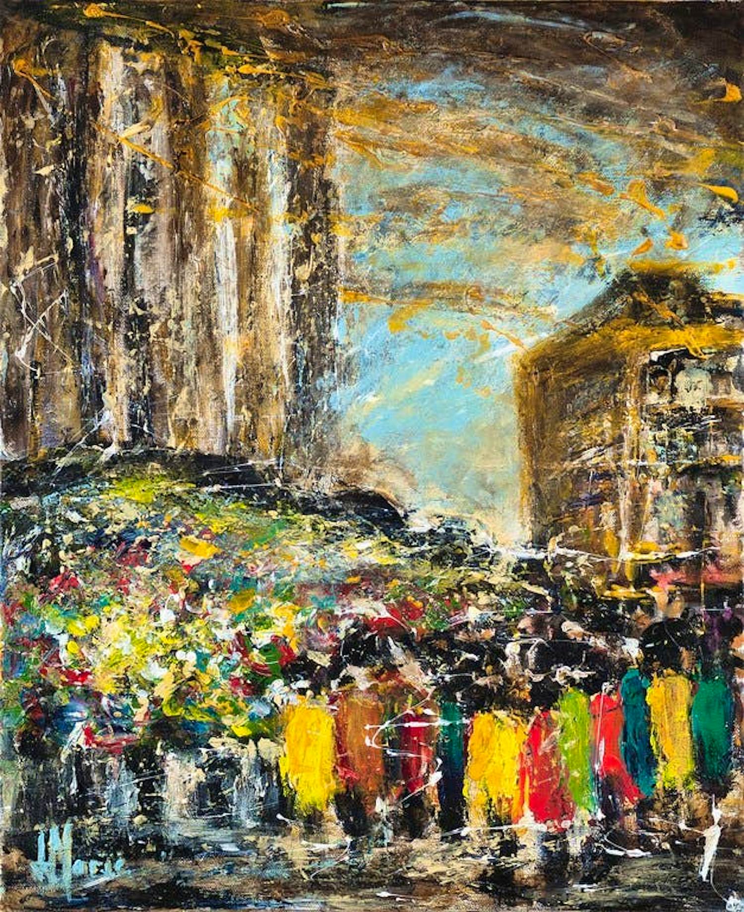 Jean-Jacques Marie - Marché aux fleurs, place de la Madeleine (Paris) kopen? Bied vanaf 120!