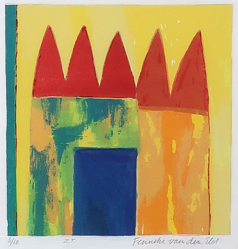 Fenneke van der Elst - Aquatint, Z.T. - Ingelijst kopen? Bied vanaf 1!