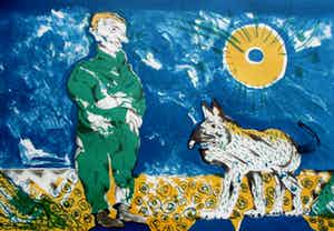 Lucebert - Ingelijste litho - 1973 verkocht voor € 250!