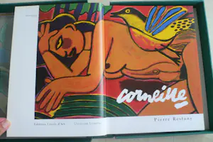 Corneille - Overslagdoos met boek en twee zeefdrukken - Auteur Pierre Restany - 200 ex. kopen? Bied vanaf 300!