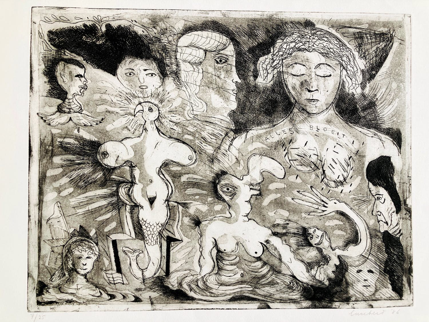 Lucebert - Zonder titel verkocht voor € 165!