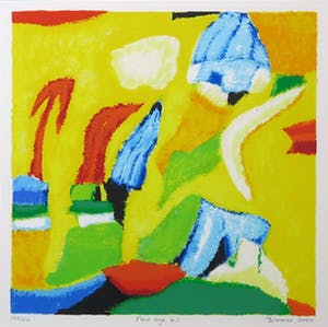 Saskia Bremer - Zeefdruk, New age b.1 - Ingelijst kopen? Bied vanaf 1!