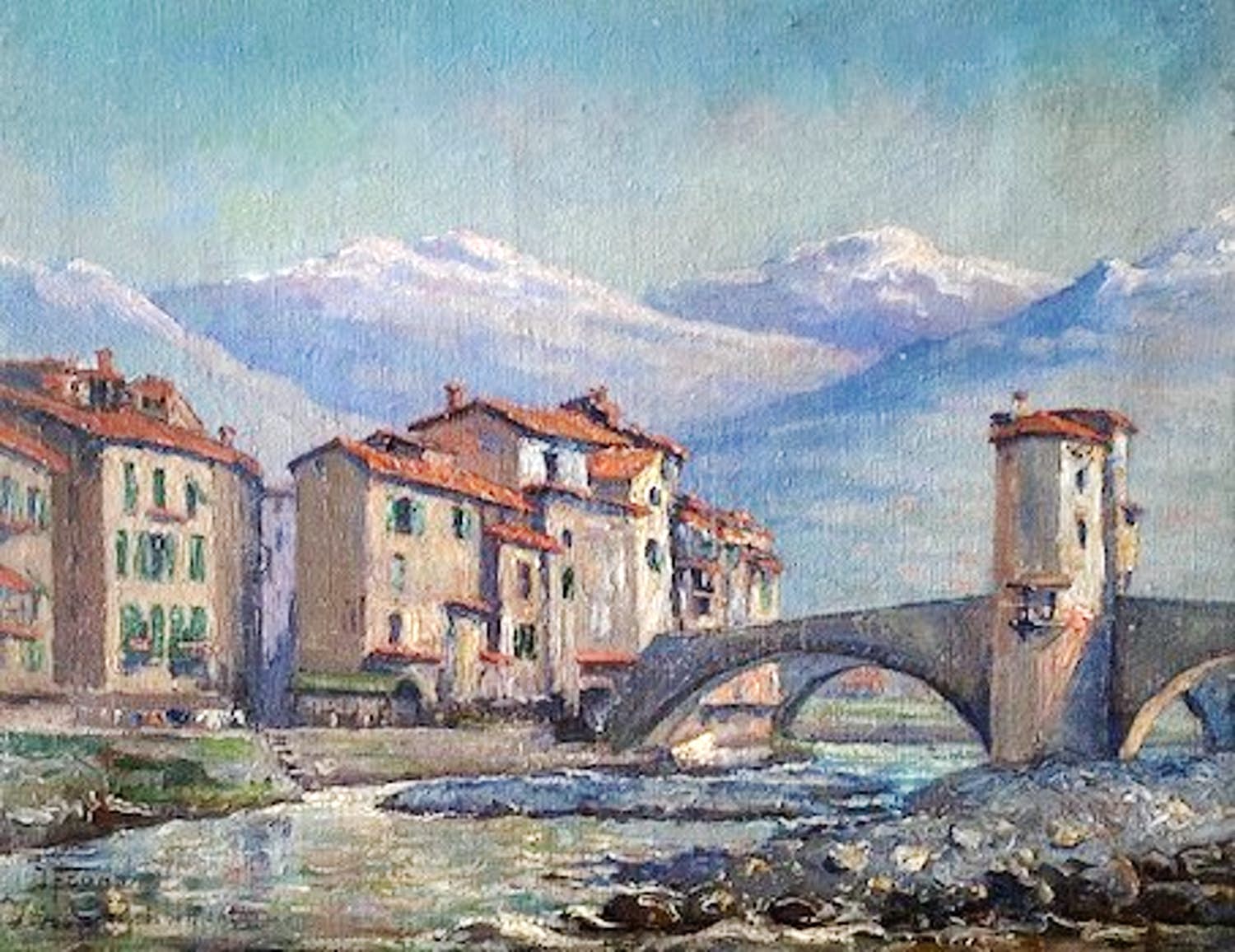 Niet of onleesbaar gesigneerd - Pont de Sospel kopen? Bied vanaf 1!