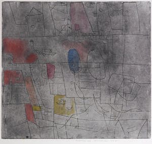 Henk Tichelaar - Droge naald op papier, Landschap 1994 kopen? Bied vanaf 1!