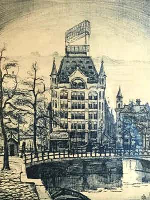 A.W. van Munster - C4151-11 - Het witte huis verkocht voor € 50!