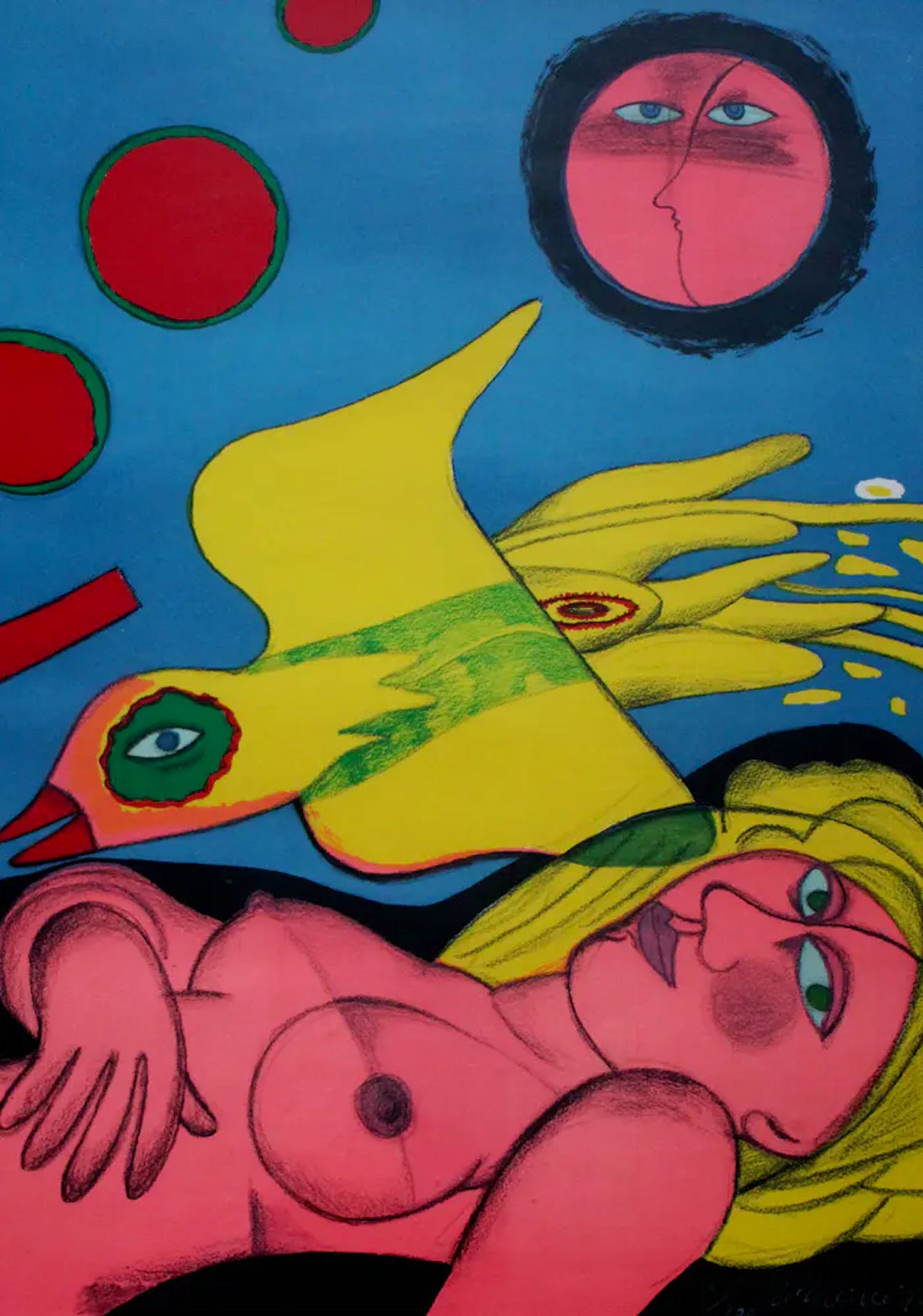 Corneille - Ingelijste litho - 1990 kopen? Bied vanaf 395!