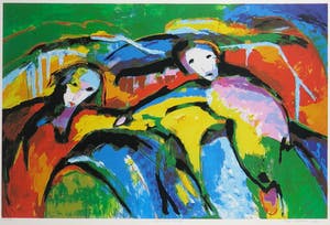 Maya Wildevuur - Zeefdruk, Verenigd Europa - Ingelijst kopen? Bied vanaf 1!