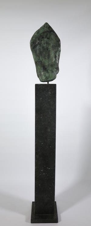 Filippa de Boer - Groot bronzen portret op hoge sokkel, Face III (Zwaar!) kopen? Bied vanaf 800!