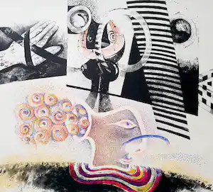Martin Engelman - Compositie, litho verkauft für € 35!