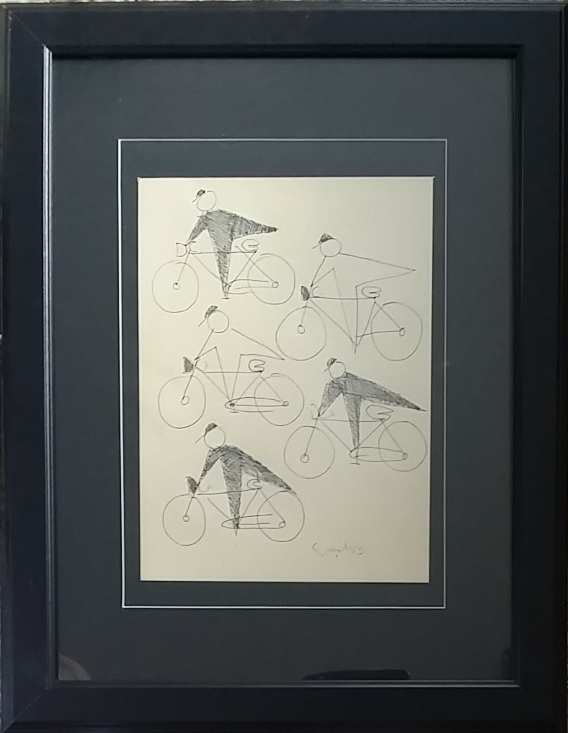 Siep van den Berg - Inkt op papier verkocht voor € 150!