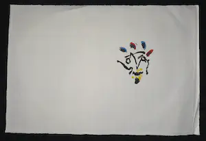 Jef Diederen - Linosnede op Japans papier, Zonder titel kopen? Bied vanaf 1!