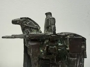 Eric Claus - bronzen sculptuur | 'De wachter' | 1983 kopen? Bied vanaf 500!