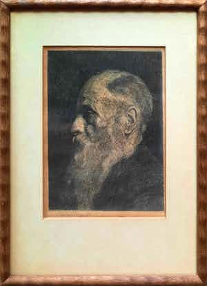 Cees Bolding - ETS uit 1948 - Prachtig portret van man met baard - 21080 verkocht voor € 1!