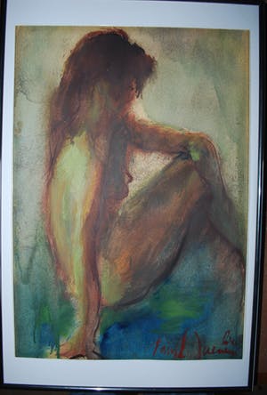 Paul Daenen - Zittende naakte vrouw - 1964 kopen? Bied vanaf 45!