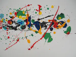 Sam Francis - Harmonie van kleuren, Eerbetoon aan het horloge, Originele lithografie kopen? Bied vanaf 100!