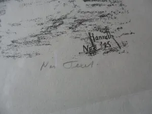 Otto Hanrath - Litho, Nes Texel. kopen? Bied vanaf 25!