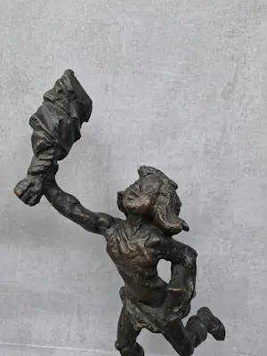 Marcus Ravenswaay - Meisje met bos bloemen kopen? Bied vanaf 399!