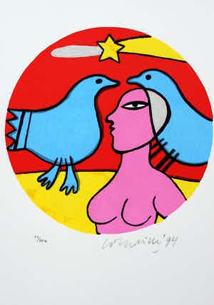 Corneille - Zeefdruk: Droombeelden - 1994 verkocht voor € 125!