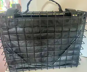 Maria Hees - Zwart lederen Maria Hees draadkoffertje vendu pour 200€ !