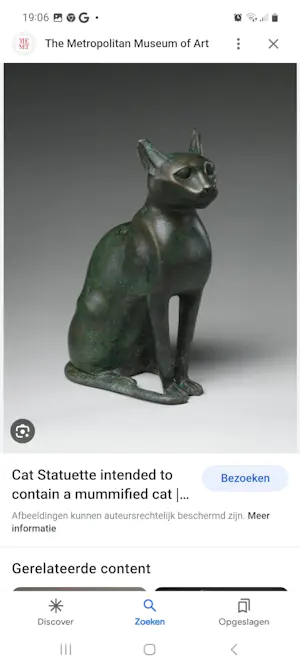 Niet of onleesbaar gesigneerd - A. Tiot: bronzen kat. kopen? Bied vanaf 1!