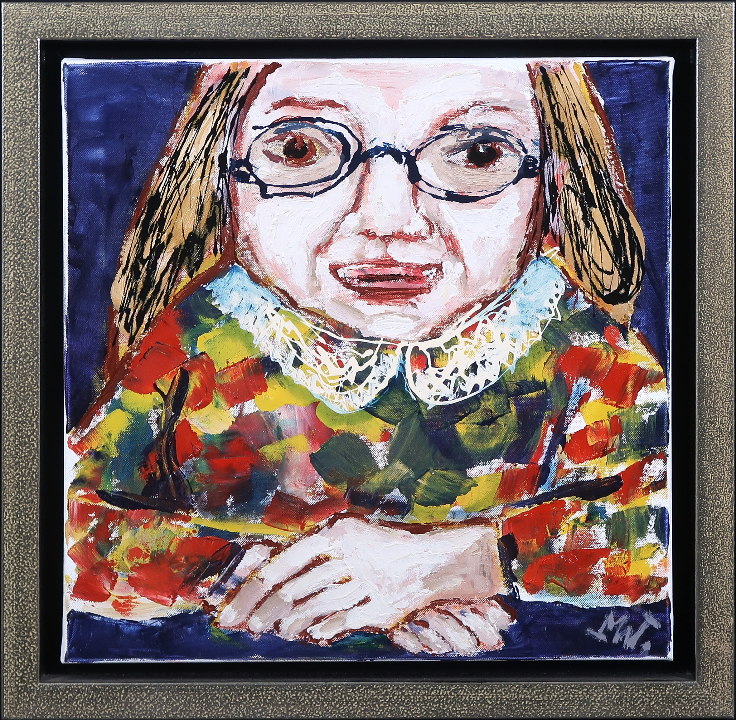 Martin van Wordragen - Olieverf op doek, Treesje op school - Ingelijst kopen? Bied vanaf 250!