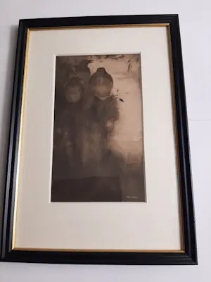 Jan Mankes - Originele Heliogravure Lijsters in Avondstemming 1923 kopen? Bied vanaf 120!