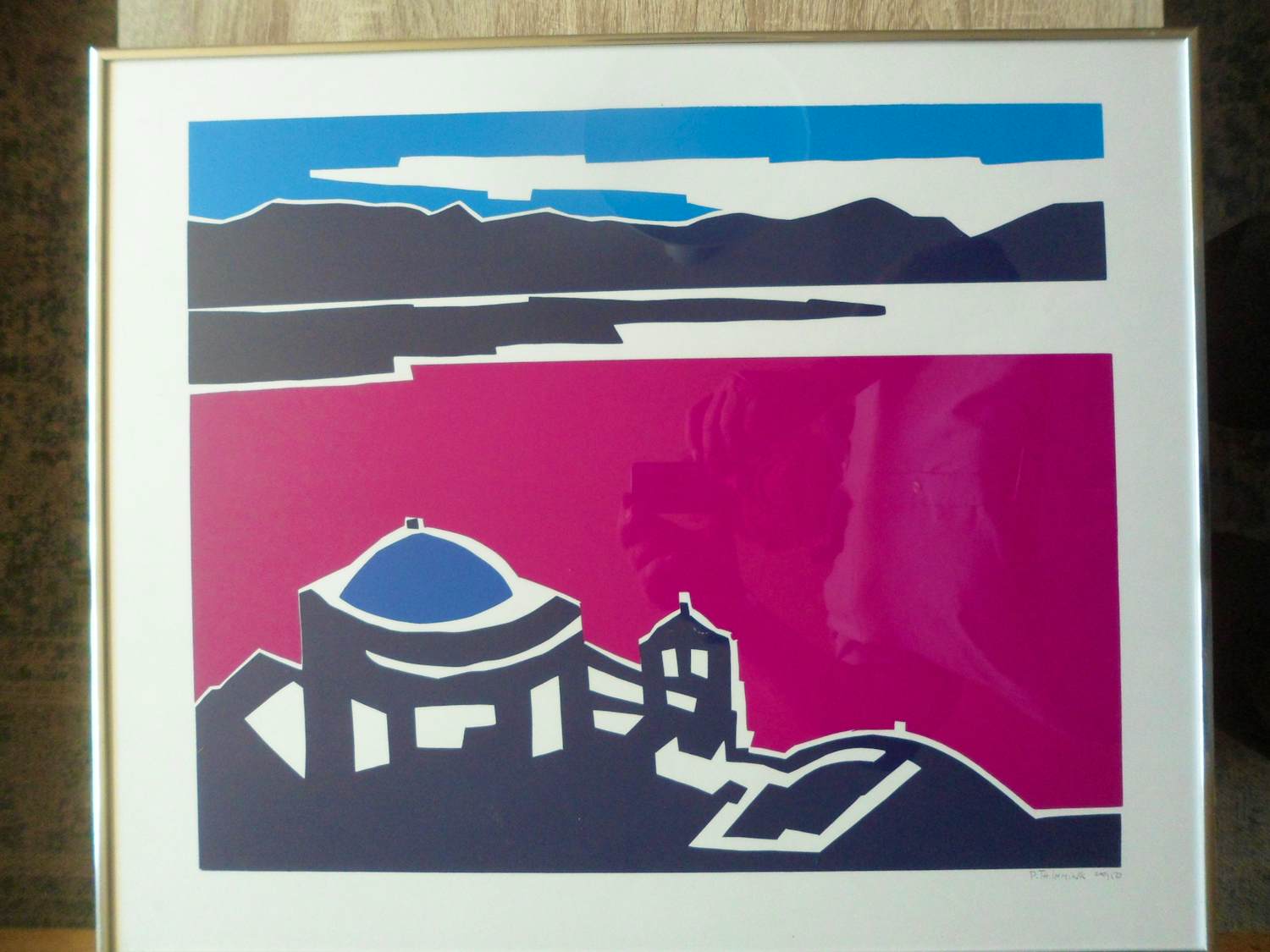 Bob Immink - Zeefdruk, Landschap kopen? Bied vanaf 40!
