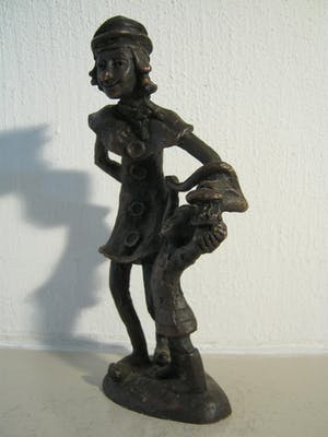 Brons (Onbekend) - Brigitte van den Houdt - Cliniclown - gesigneerd kopen? Bied vanaf 25!