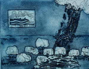 Jan Montyn - Ets/aquatint: 2000 kopen? Bied vanaf 125!