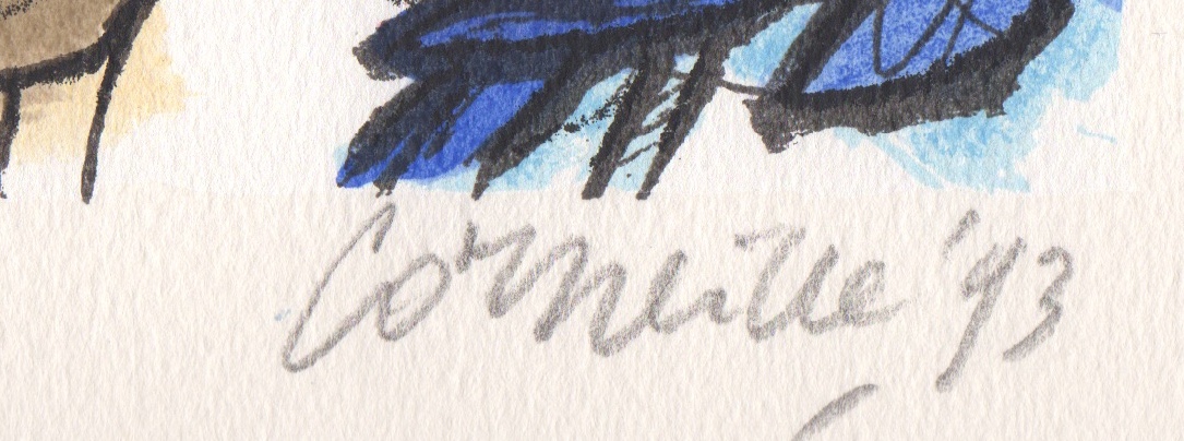 Corneille - zeefdruk, 'Memoire de Bali', 1993 kopen? Bied vanaf 149!