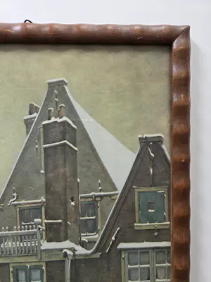 Hendrikus IJkelenstam - Stadsgezicht. Daken. 1934. kopen? Bied vanaf 20!