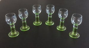 Willem Heesen - Vier ARUBA likeurglazen en zes borrelglaasjes kopen? Bied vanaf 20!