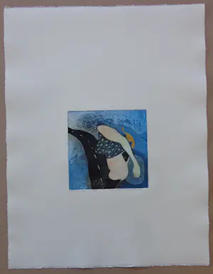 Michel van Overbeeke - ON MY WAY III / KLEURETS + GOUDDRUK / 65x50cm / SIG / 1996 kopen? Bied vanaf 35!