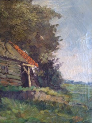 Frans Hoos - (1884-1966) - Sloep op de wal kopen? Bied vanaf 1!