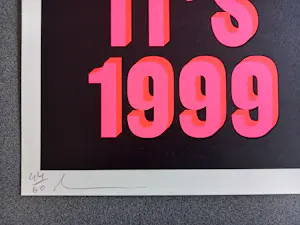 Dave Buonaguidi - Party like it's 1999 - Siebdruck 2021 handsigniert und nummeriert kopen? Bied vanaf 330!